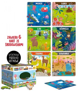 LISCIANI MONTESSORI DOTYKOWE BINGO ZE ZWIERZĘTAMI 2