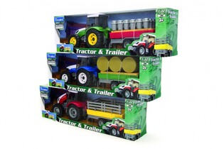 TEAMA TRAKTOR+NACZEPA 1:32 ZIELONY2