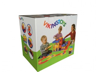 VIKING TOYS CITY GARAŻ DWUPOZIOMOWY ZE SCHODAMI 5