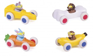 VIKING TOYS WESOŁE AUTKA KRÓLIK, MYSZKA, MAŁPKA, PIESEK MAXI (4 MODELE)