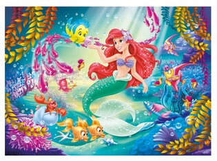 LISCIANI PUZZLE DWUSTRONNE 108 EL MAŁA SYRENKA 3