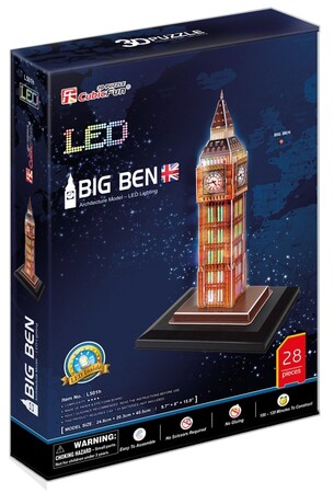 CUBIC FUN PUZZLE 3D LED ZEGAR BIG BEN - L501H 2