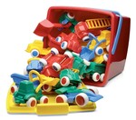 VIKING TOYS POJAZDY W WIADERKU 18 EL. MAXI - ZESTAW PRZEDSZKOLNY