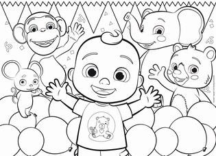 LISCIANI COCOMELON DWUSTRONNE PUZZLE PODŁOGOWE 24 EL.
NAJLEPSI PRZYJACIELE
 3