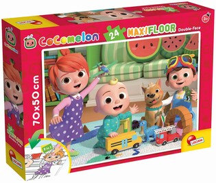 LISCIANI COCOMELON DWUSTRONNE PUZZLE PODŁOGOWE 24 EL.
SŁONECZNY DZIEŃ N ZABAWĘ