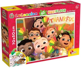 LISCIANI COCOMELON DWUSTRONNE PUZZLE PODŁOGOWE  60 EL.
1,2,3 !!!