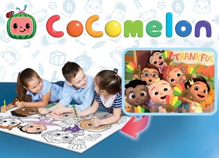 LISCIANI COCOMELON DWUSTRONNE PUZZLE PODŁOGOWE  60 EL.
1,2,3 !!! 4