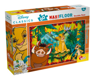 LISCIANI DISNEY PUZZLE DWISTRONNE MAXI PODŁOGOWE KRÓL LEW 60 EL.

