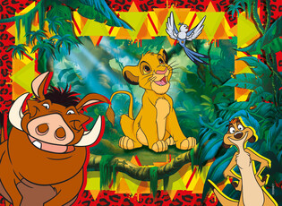 LISCIANI DISNEY PUZZLE DWISTRONNE MAXI PODŁOGOWE KRÓL LEW 60 EL.
 2