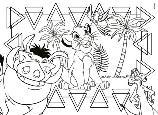 LISCIANI DISNEY PUZZLE DWISTRONNE MAXI PODŁOGOWE KRÓL LEW 60 EL.
 3