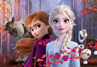 LISCIANI DISNEY PUZZLE DWUSTRONNE MAXI PODŁOGOWE 150 EL.  KRAINA LODU 2