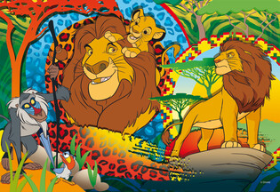 LISCIANI DISNEY PUZZLE EKO DWUSTRONNE KRÓL LEW 24 EL. 2