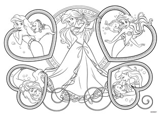 LISCIANI DISNEY PUZZLE EKO DWUSTRONNE MAŁA SYRENKA 60 EL. 3