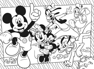 LISCIANI DISNEY PUZZLE EKO DWUSTRONNE MYSZKA MIKI 60 EL. 3