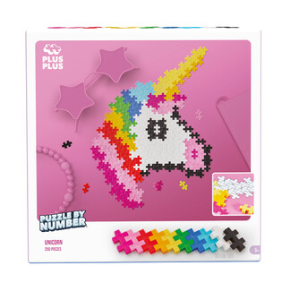 PLUS-PLUS PUZZLE BY NUMBER JEDNOROŻEC - 250 ELEMENTÓW 3