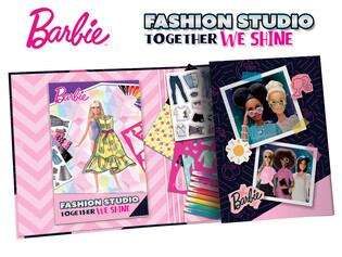 LISCIANI BARBIE SKETCH BOOK TOGETHER FASHION STUDIO 6