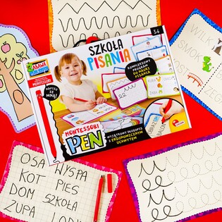 LISCIANI MONTESSORI PEN SZKOŁA PISANIA Z 18 TABLICZKAMI 12