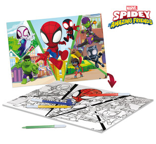 LISCIANI MARVEL PUZZLE DF PLUS 24 SPIDEY - LET"S CHALLENGE 4