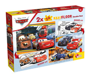 LISCIANI DISNEY PUZZLE MAXIFLOOR 2 X 24 CARS
