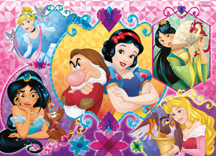 LISCIANI DISNEY PUZZLE MAXIFLOOR 2 X 24 PRINCESS
 3