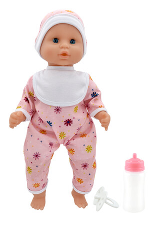 DOLLS WORLD LALKA BABY JOY 38 CM - UBRANKO RÓŻOWE 2