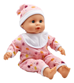 DOLLS WORLD LALKA BABY JOY 38 CM - UBRANKO RÓŻOWE 4