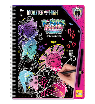 LISCIANI MONSTER HIGH SKETCHBOOK MONSTER SCRATCH REVEAL FOREVER FRIENDS.