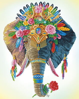 DIAMOND DOTZ ADULTS BOHEMIAN ELEPHANT 2