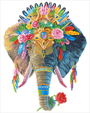 DIAMOND DOTZ ADULTS BOHEMIAN ELEPHANT 3