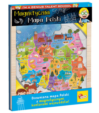 LISCIANI "I"M A GENIUS MAGNETYCZNA MAPA POLSKI