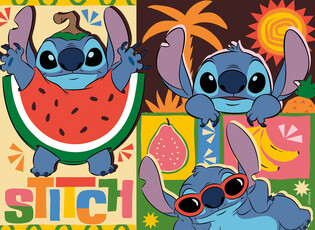 LISCIANI DISNEY PUZZLE DF MAXI FLOOR 4 X 48 STITCH
 2