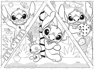 LISCIANI DISNEY PUZZLE DF MAXI FLOOR 4 X 48 STITCH
 9
