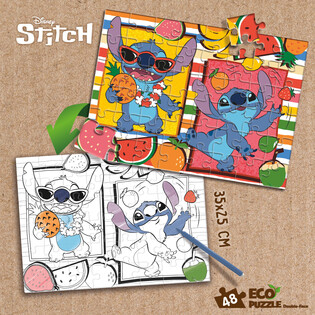 LISCIANI PUZZLE EKO DWUSTRONNE STITCH 48 EL. 4