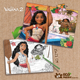 LISCIANI PUZZLE EKO DWUSTRONNE VAIANA 2 48 EL. 4