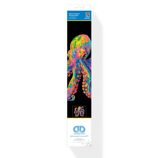 DIAMOND DOTZ ADULTS FLOCKED NEON OCTOPUS