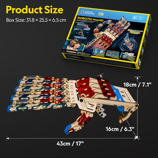 CUBIC FUN PUZZLE 3D NATIONAL GEOGRAPHIC ROBOTYCZNA RĘKA 3