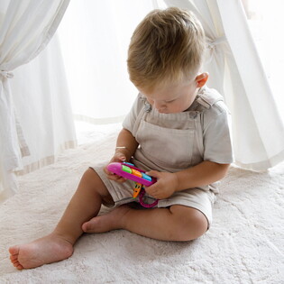 LISCIANI CAROTINA BABY ZABAWKA ELEKTRONICZNA Z GRZECHOTKĄ BAKŁAŻAN 12