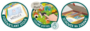 LISCIANI MONTESSORI BIURKO AKTYWNOŚCI 3W1 3