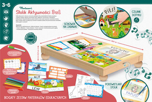 LISCIANI MONTESSORI BIURKO AKTYWNOŚCI 3W1 4