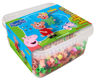HAMA MAXI KORALIKI I PODSTAWKA W PUDEŁKU ŚWINKA PEPPA