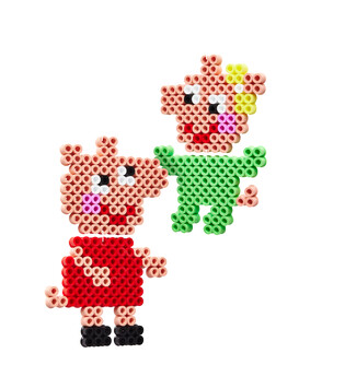 HAMA MAXI KORALIKI I PODSTAWKA W PUDEŁKU ŚWINKA PEPPA 3