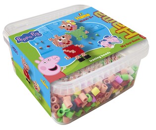 HAMA MAXI KORALIKI I PODSTAWKA W PUDEŁKU ŚWINKA PEPPA 5