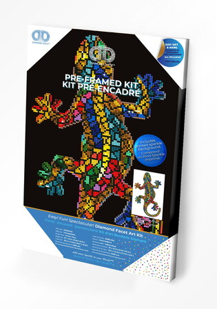 DIAMOND DOTZ ADULTS GEKKO PAUA WITH FRAME