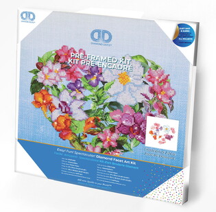 DIAMOND DOTZ ADULTS FLOWER WITH FRAME