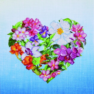 DIAMOND DOTZ ADULTS FLOWER WITH FRAME 2