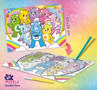 LISCIANI TROSKLIWE MISIE PUZZLE DWUSTRONNE 60 EL. 2