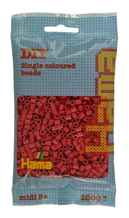 HAMA MIDI CZERWONE KORALIKI W WORECZKU (1000)
