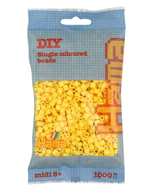 HAMA MIDI ŻÓŁTE KORALIKI W WORECZKU (1000)
