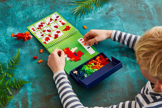 PLUS-PLUS PUZZLE BY NUMBER ACTIVITY PAD DINOZAURY 4