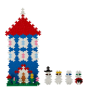 PLUS-PLUS PUZZLE BY NUMBER MUMINKI TUBA DOM MUMINKÓW - 275 ELEMENTÓW 2